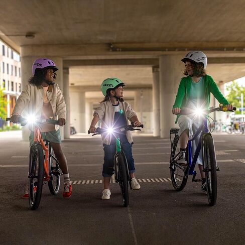 woom Beam Bike Lights, Front & Rear Kids’ Bicycle Light Set, USB-C Rechargeable, Tool-Free Mount, IPX4 Weather-Resistant, Auto Shut-Off Feature in Kuwait