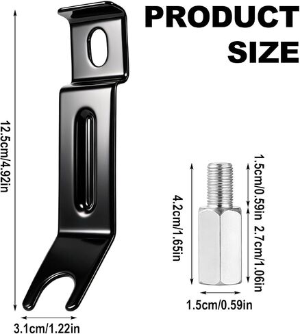 2pcs Axle Extenders & 2pcs Stabiliser Extension Bolts for Bicycle Training Wheels, Kids Bike Axle Extender for 12" 16" 18" 20" 22" 24" Wheel Bikes (Black) in Kuwait