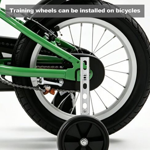 2pcs Axle Extenders & 2pcs Stabiliser Extension Bolts for Bicycle Training Wheels, Kids Bike Axle Extender for 12" 16" 18" 20" 22" 24" Wheel Bikes (Black) in Kuwait