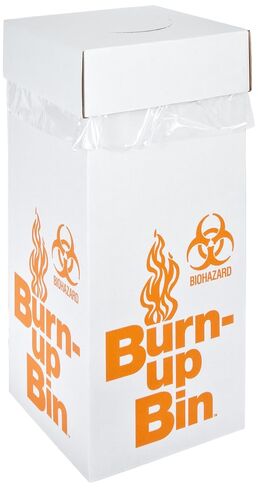 797025 Floor Model Burn-Up Bin Lab BioHazard Disposal Box (Case of 6) in Kuwait