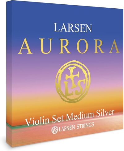 Larsen Aurora Violin Strings – Medium Tension Set with Silver D – Enhanced Clarity and Tonal Colour in Kuwait