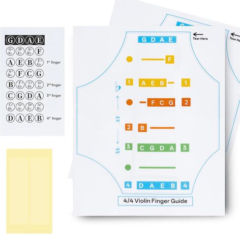 Kmise Violin Accessories, Static Cling Markers—For Violin Fingerboards, Leave No Residue, Reusable in Kuwait