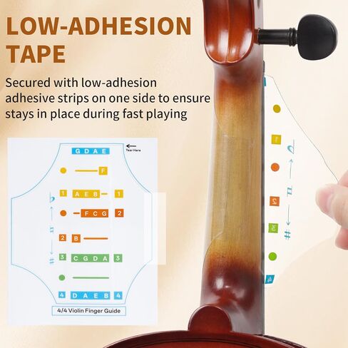 Kmise Violin Accessories, Static Cling Markers—For Violin Fingerboards, Leave No Residue, Reusable in Kuwait