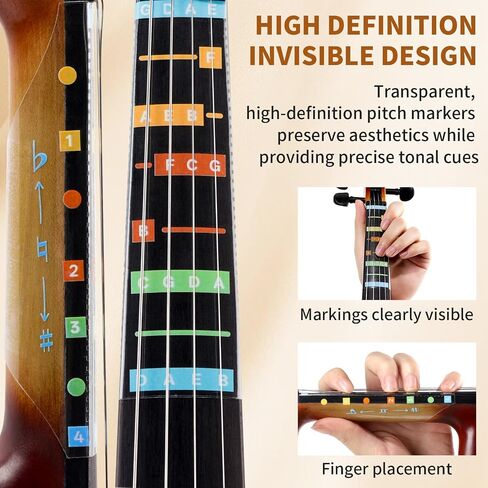 Kmise Violin Accessories, Static Cling Markers—For Violin Fingerboards, Leave No Residue, Reusable in Kuwait
