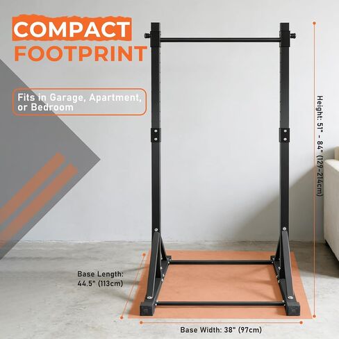 Freestanding Pull Up Bar Stand, Adjustable Chin Up Bar Outdoor | 440LBS Capacity, 7ft Tall Adjustable Stand, Strength Training, Home Gym, Outdoor Workout, Calisthenics Station in Kuwait