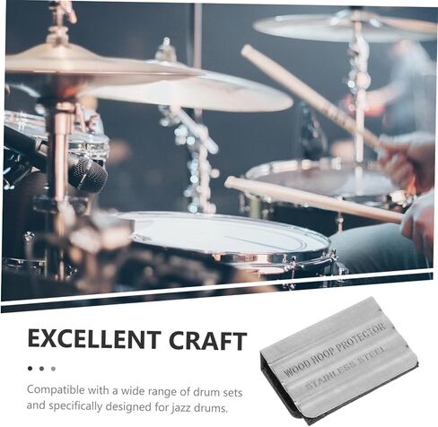 Silicone Drum Hoop Protector Drum Pad for Jazz Drum Drum Rim Pad Self-Adhesive Drum Pad in Kuwait