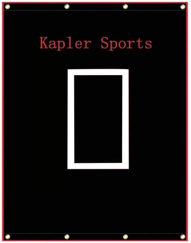 Kapler Vinyl Backstop Baseball/Softball Tarpaulin Backstop Batting cage Target with Bungees 5x6 in Kuwait
