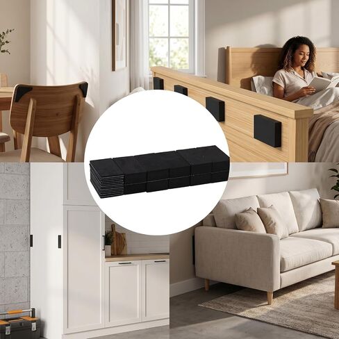 Karlak Headboard Bumpers Bed Headboard Bumper Pads Wall Protectors Furniture Wall Protectors EVA Foam Noise Reduction Strong Adhesive with 20mm (23pcs Bed Protector Pad (3mm Thick 13pcs) in Kuwait