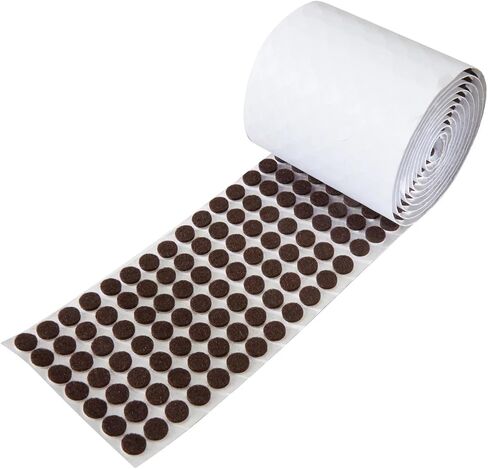 168 Heavy Duty Self-Adhesive Felt Pad Bumpers, 3/8" Diameter, Brown in Kuwait