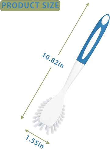 2 Pack Dish Scrub Brush with Handle, Kitchen Scrubber in Kuwait