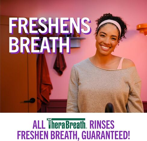 TheraBreath Complete Mouthwash, 6-in-1 Benefits, Alcohol-Free, Revitalizing Mint (2 Pack) in Kuwait