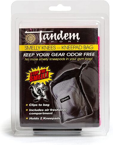 Tandem Sport Pink Mesh Knee Pad Bag - Keep Volleyball Knee Pads Fresh - Air Dry Knee Pad Bag with Air Freshener Compartment - Use for Volleyball Gear or for Any Sport Equipment - Pink in Kuwait