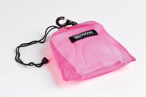 Tandem Sport Pink Mesh Knee Pad Bag - Keep Volleyball Knee Pads Fresh - Air Dry Knee Pad Bag with Air Freshener Compartment - Use for Volleyball Gear or for Any Sport Equipment - Pink in Kuwait