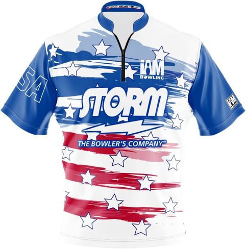 Logo Infusion Bowling Jersey Short Sleeve Sash Collar - I AM Bowling FUN Design 2083-MT - MOTIV - Made in USA in Kuwait