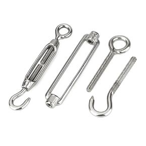 304 Stainless Steel Turnbuckle 2-Pack, O C Type Wire Rope Tensioner for Rigging and Bracing, Wire Rope Clamp Tensioner (M14 (O C Type)) in Kuwait