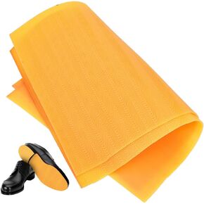 BENECREAT 2 Sheet 15x11inch Shoe Sole Repair Rubber Soling Sheet, Black Non-Slip Bottom Repairing Material for Both High Heels, Leather Shoes, Sports Shoes, 2.5mm Thick in Kuwait