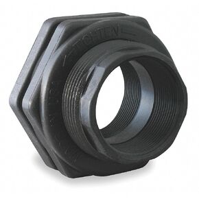 Banjo Polypropylene Bulkhead Tank Fitting, 2" Pipe Size, FNPT x FNPT Connection Type in Kuwait