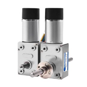 4632-370 Double Shaft High Torque DC 6V 12V 24V Worm Gear Motor 1Pcs(24v 23rpm,A) in Kuwait