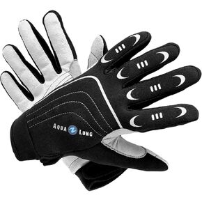 Aqualung Unisex Admiral II Gloves - 2mm Neoprene Ergonomic Full Finger High Stretch Diving Gloves with Poly-Suede Palms for Warm Water Scuba Diving in Kuwait