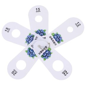 SEWACC Berry Diameter Caliper Gauge 12-22mm Blueberry Measurement Tool for Fruit Sizing and Grading, Portable Multi-Hole Fruit Diameter Measuring Ruler for Blueberries and Cherries in Kuwait