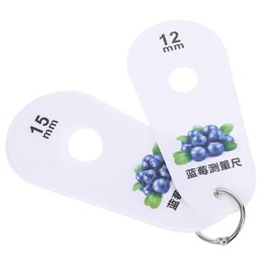 TEHAUX Fruit Size Measuring Caliper Blueberry Diameter Measurement Tool Berry Size Gauge Accurate Fruit Diameter Gauge for Blueberries and Cherries with 5-Hole Scale in Kuwait