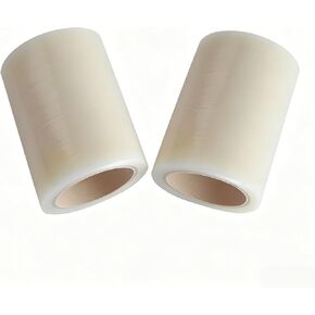 Shoe Film Refill Roll Disposable PE Transparent Wide Width Temporary Carpet Floor Wrapping Guard for Automatic Dispenser(15cm*7.5cm-2rolls) in Kuwait