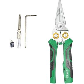 Lithium with Power Measurement Stripping Pliers 8 in 1 Multifunctional Wire Cutting Pliers Electrician Special Tools(LA325107(E Pen)) in Kuwait