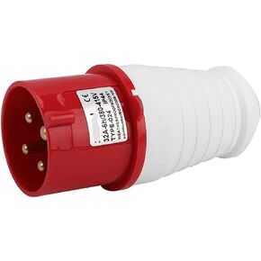 ZQ-024 قابس الطيران رباعي النواة 4x32A مقاوم للماء IP44 صناعي ثلاثي الطور (4 كور 32A -024 صلب) in Kuwait
