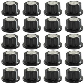5 Pack Speaker Control Knob, Power Amplifier 20mm Dia Rotary Knobs for 6.4mm Dia. Shaft Potentiometer/Audio Enthusiasts in Kuwait