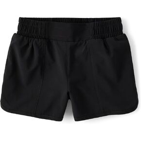 The Children's Place,Girls,Athletic Quick Dry Pull On Shorts,Black,X-Large in Kuwait