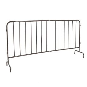 8.5FT Heavy Duty Galvanized Steel Interlinked Safety Barricade – Removable Feet, Portable, Weather Resistant Barrier for Crowd Control, Events, Construction, Facility Security in Saudi Arabia