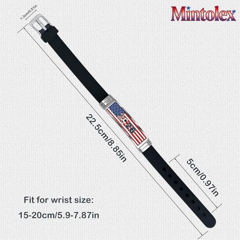 Soccer Fan Bracelet 2026 Sports Bracelet Adjustable Silicone Stainless Steel Wristband Game Day Accessories Patriotic Red White Blue Athletic Bracelet for Men Women Sports Lover Gift in Kuwait