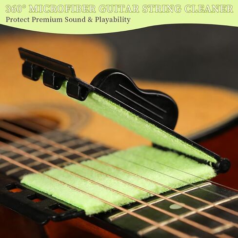 3pack Guitar String Cleaner, Fret Floss, Fretboard Cloth Tool Scrubber For Cleaning Maintenance Care Kit, For Guitar/Bass/Mandolin/Ukulele in Kuwait