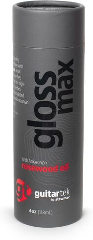 Gloss Max Guitar Polish, High Gloss Mirror Shine with Amazonian Rosewood Oil, No Silicone or Petroleum, 4 oz w/Microfiber Cloth in Kuwait