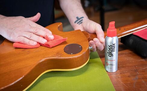 Gloss Max Guitar Polish, High Gloss Mirror Shine with Amazonian Rosewood Oil, No Silicone or Petroleum, 4 oz w/Microfiber Cloth in Kuwait