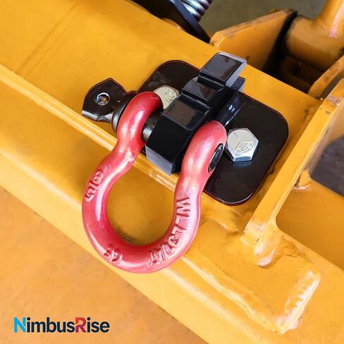 3/8" Tractor Bucket Grab Hooks with D-Ring, Bolt-On 2 Pack | Heavy-duty bolt-on tractor bucket grab hooks with D-rings for lifting, towing, recovery, and chain tie-down applications in Kuwait