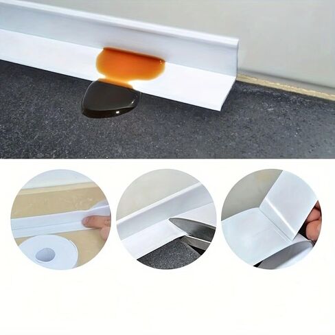 1 Rolls Heavy Duty Waterproof Sealing Tape, Bathroom Kitchen Gap Cover Strip, Leak Repair Tape for Sink Shower Toilet Bathtub, Easy-Apply Smooth Surface Sealer(3.8cm*150cm) in Kuwait