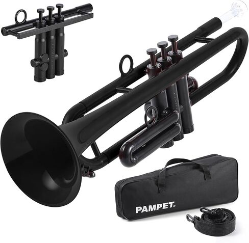 Professional Plastic Bb Trumpet Standard Trumpet Set for Student Beginner TruTra Standard Trumpet Training Device Bb Trumpet Training Device Bb Trumpet Instrument for Student Beginner in Kuwait