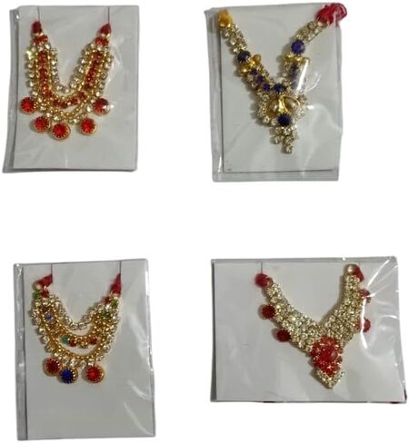 Antique_Collection Ladoo Gopal Stone and Moti Mala 10 Multi Designs mala with 2 Bansuri (size no 0-5) ladoo gopal ji in Saudi Arabia