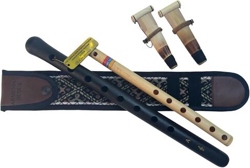Armenian Duduk, Professional Duduk, Key A Duduk, 2 Reeds, National Taraz Case, Playing Instruction and Flute in Saudi Arabia