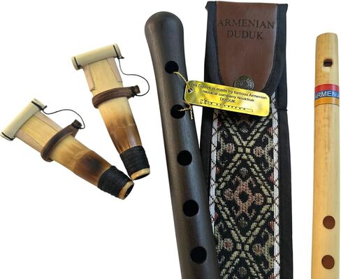 Armenian Duduk, Professional Duduk, Key A Duduk, 2 Reeds, National Taraz Case, Playing Instruction and Flute in Saudi Arabia
