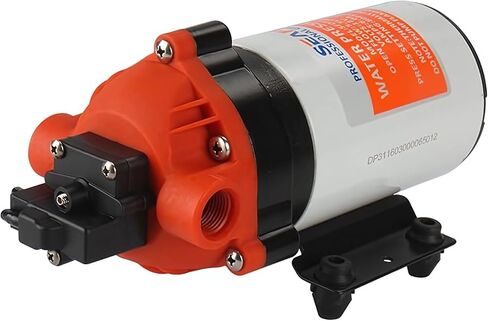 SEAFLO 12V 31-Series Water Pressure Pump - 1.8 GPM, 80 PSI, Self-Priming, Adjustable Pressure Switch, for RV, Boat, Marine, and Outdoor Use in Kuwait