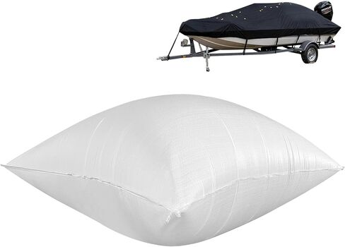 87 x 37 Inch Boat Cover Support Airbag, Double-Layer Boat Cover Air Pillow, Heavy Duty Inflatable Boat Covers Supports System to Prevent Water Accumulation in Kuwait