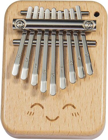 Mini Kalimba Thumb Piano - 9 Keys Portable Finger Piano with Lanyard Hole, Musical Instrument for Adults & Beginners, Travel Friendly in Kuwait