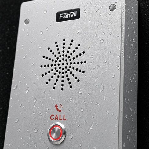Fanvil i16S SIP Audio Intercom, 1-Button Outdoor Wall-Mount IP Intercom, PoE, 2 SIP Lines, HD Voice, 3W Speaker, IP65, IK10, Access Control I/O, Broadcasting, 7.68 × 4.72 × 1.57 in in Kuwait