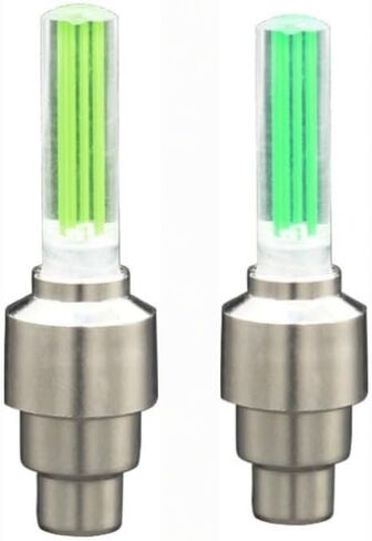 Electric for Lighting,Bicycle Nozzle Light, Electric Motorcycle, Car Tire Valve Light, Children's Car, Night Riding, Colorful Wind and Fire Wheel in Kuwait