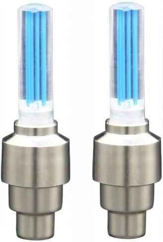 Electric for Lighting,Bicycle Nozzle Light, Electric Motorcycle, Car Tire Valve Light, Children's Car, Night Riding, Colorful Wind and Fire Wheel in Kuwait
