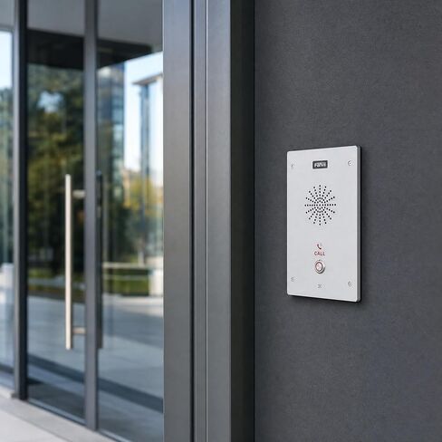 Fanvil i16S SIP Audio Intercom, 1-Button Outdoor Wall-Mount IP Intercom, PoE, 2 SIP Lines, HD Voice, 3W Speaker, IP65, IK10, Access Control I/O, Broadcasting, 7.68 × 4.72 × 1.57 in in Kuwait