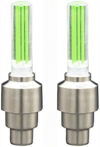 Electric for Lighting,Bicycle Nozzle Light, Electric Motorcycle, Car Tire Valve Light, Children's Car, Night Riding, Colorful Wind and Fire Wheel in Kuwait