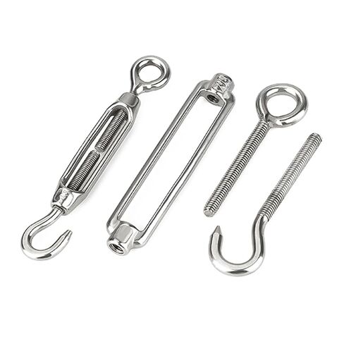 304 Stainless Steel Turnbuckle 2-Pack, O C Type Wire Rope Tensioner for Rigging and Bracing, Wire Rope Clamp Tensioner (M14 (O C Type)) in Kuwait
